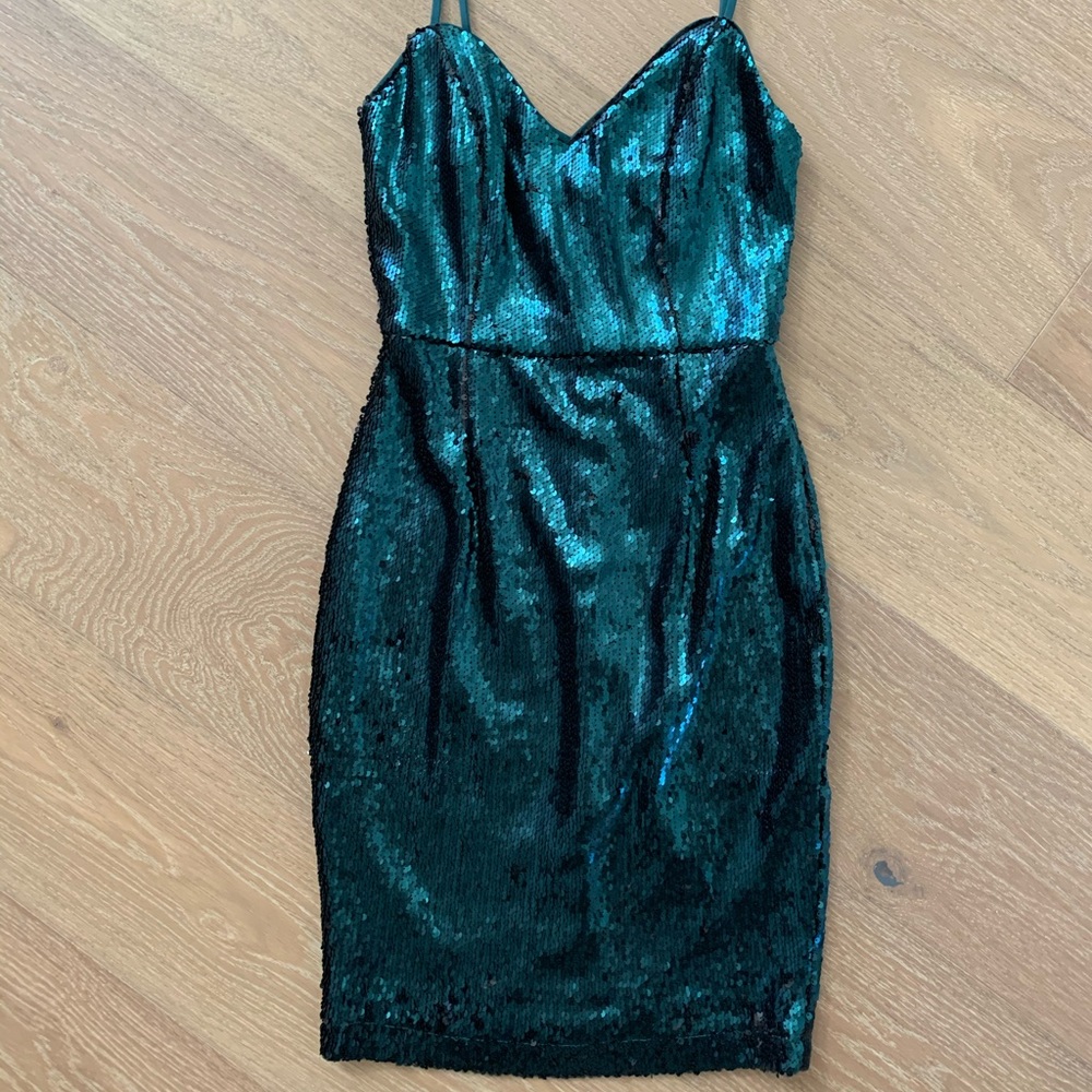 Sequined mini dress